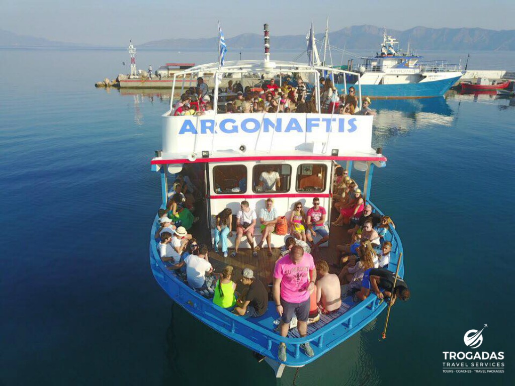 Skiathos Cruise Summer Trogadas Travel From Evia Pefki Edipsos argonaftis